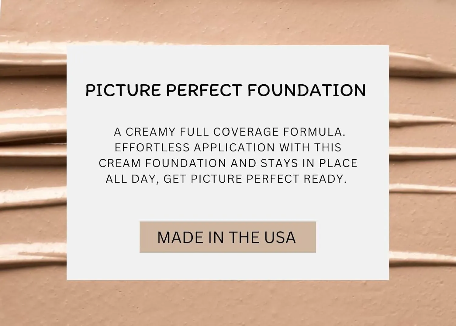 PRIMROSE PICTURE PERFECT FOUNDATION, Medium to Full Coverage with Flawless Finish, Paraben Free, Cruelty Free, Made in the USA. 0.42 oz/12 g (Sand Olive)