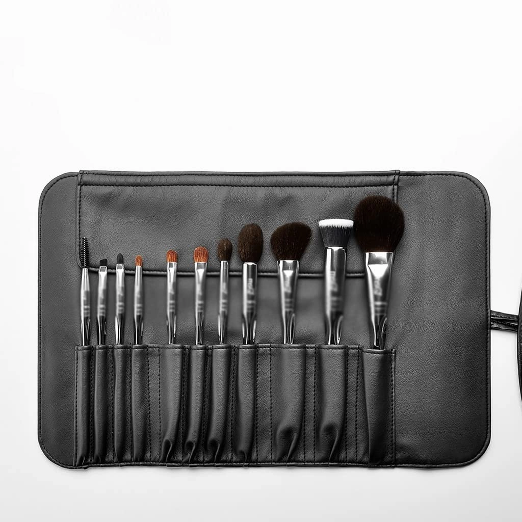 Professional 11pcs Powder Makeup Brushes Set Classic Eyeshadow Lip Foundation Make Up Brush PVC Handle