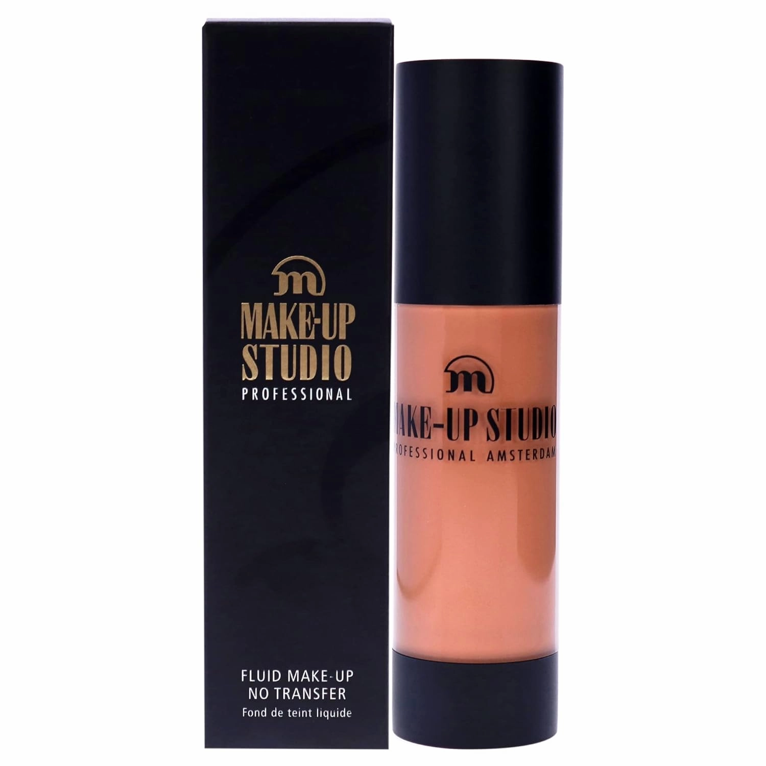Professional Amsterdam Fluid Foundation No Transfer- Creates A Soft-Focus, Velvety Natural Finish- Delivers Long-Wearing Light To Medium Coverage- Wb4 Golden Olive- 1.18 Oz, (S0658/GO)
