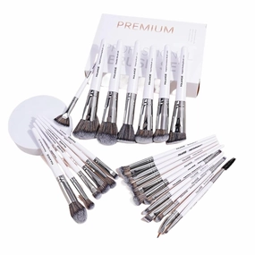 Professional Gift Box 25 Pieces Makeup Brushes Kit Face Eye Beauty Brushes For Foundation Conceal Eyeshadow Contour Brush(White)