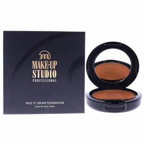 Professional Make-Up Face It Cream Foundation - Water-Resistant - Offers Both Light And Full Coverage - Long-Lasting Result - Highly Pigmented Satin Finish - Toffee - 0.27 Oz