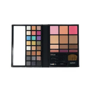 Profusion Cosmetics - Face - Professional Eyeshadow Lip Gloss Blush Highlighter Bronzer Eyebrow Wax Eyebrow Powder Eyeliner Pencil Brushes Included Makeup Set