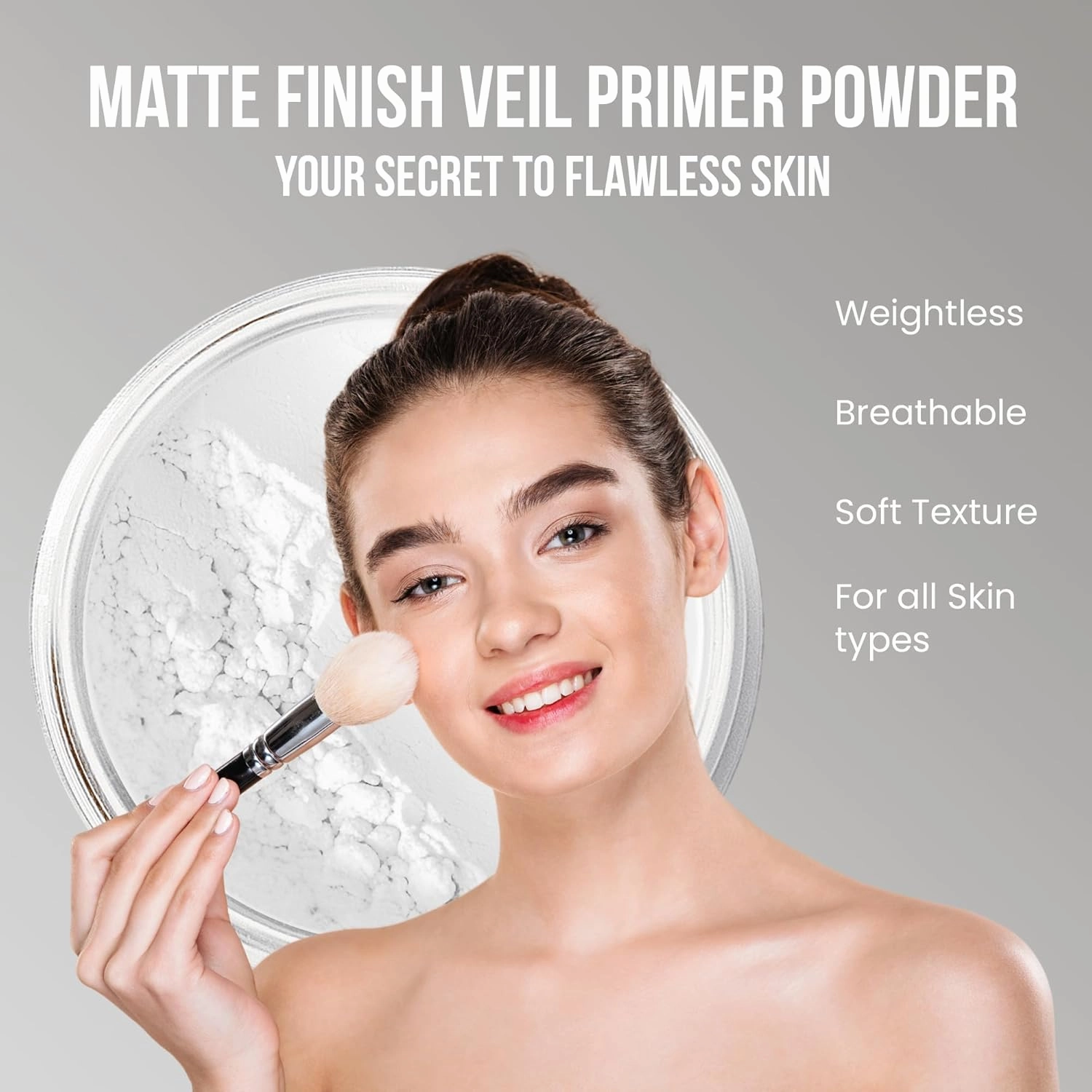 QUICK FIX KIT (LIGHT CONCEALER & LIGHT FOUNDATION) Mineral Makeup Starter Set Sample Size Matte Bare Face Powder