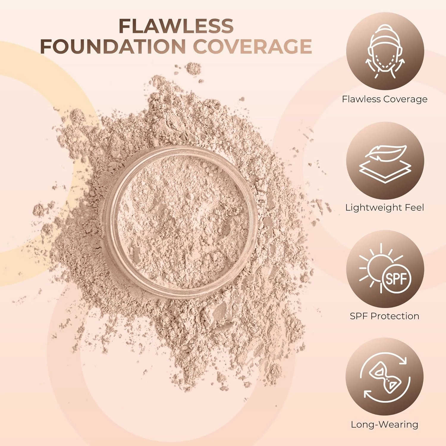 QUICK FIX KIT (LIGHT CONCEALER & LIGHT FOUNDATION) Mineral Makeup Starter Set Sample Size Matte Bare Face Powder