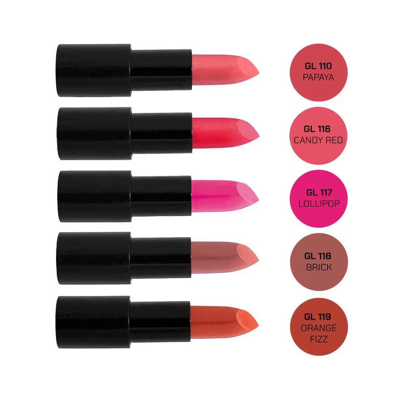 Radiant Professional Advanced Care Glossy Lipstick for Women with Hyaluronic Acid and Natural Polysaccharide | Available in 10 Creamy - Moisturising Shades | Cosmetics | Long Lasting Lipstick |(GL117)