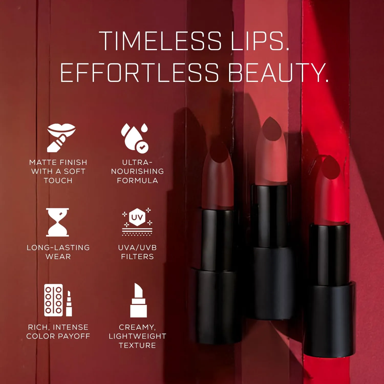 Radiant Professional Advanced Care Lipstick - Ultra Nourishing, Moisturizing Long Lasting Lipstick With Vitamin E- UVA UVB Filters - MATTE - Caramel (201)