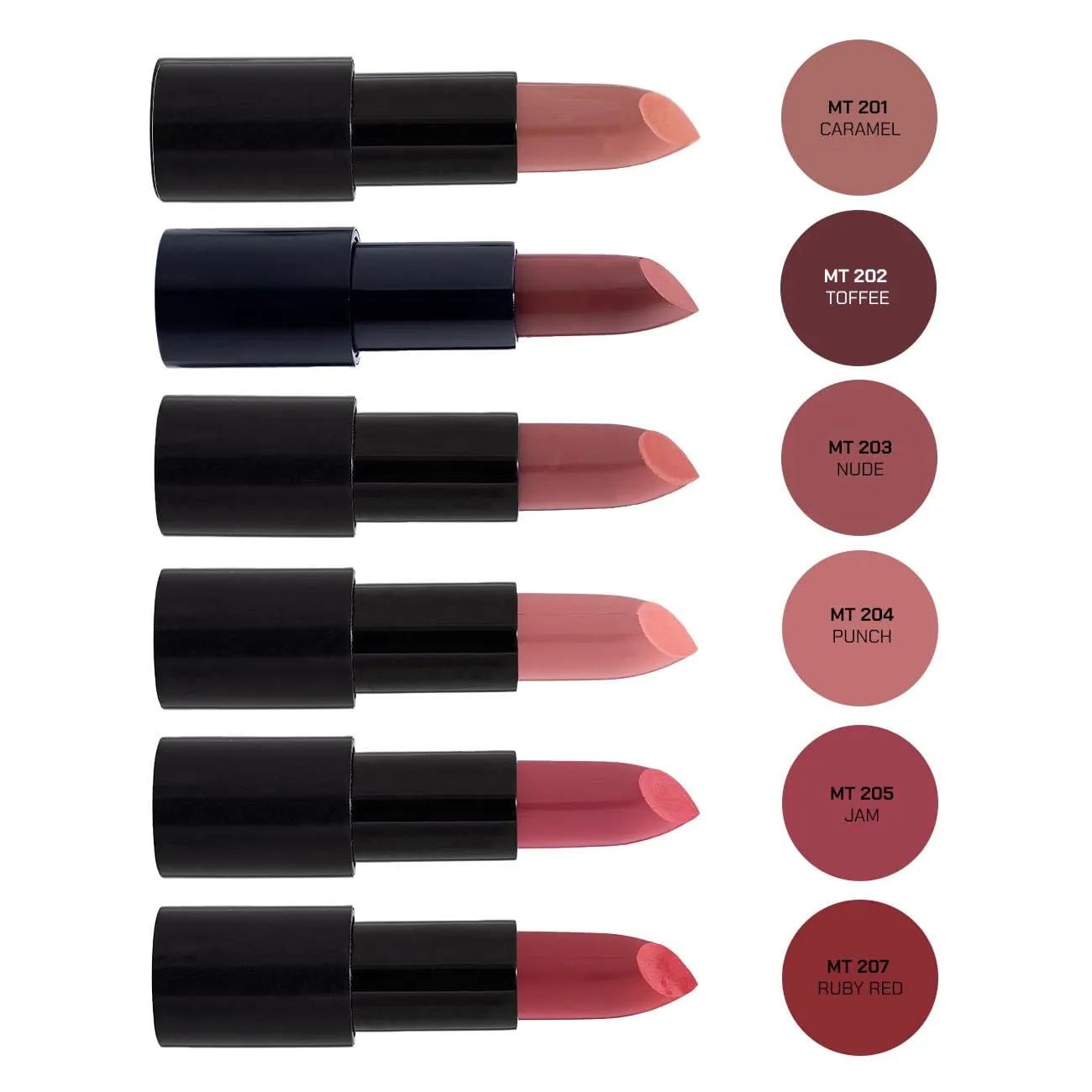 Radiant Professional Advanced Care Lipstick - Ultra Nourishing, Moisturizing Long Lasting Lipstick With Vitamin E- UVA UVB Filters - MATTE - Caramel (201)