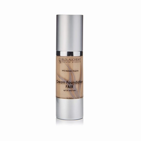 RD Alchemy - 99% Natural & Organic FAIR Cream Foundation - Best Lightweight Foundation for Coverage of Blemishes, Sun Spots, Age Spots, or Under Eye Dark Circles. Anti Aging   SPF 25