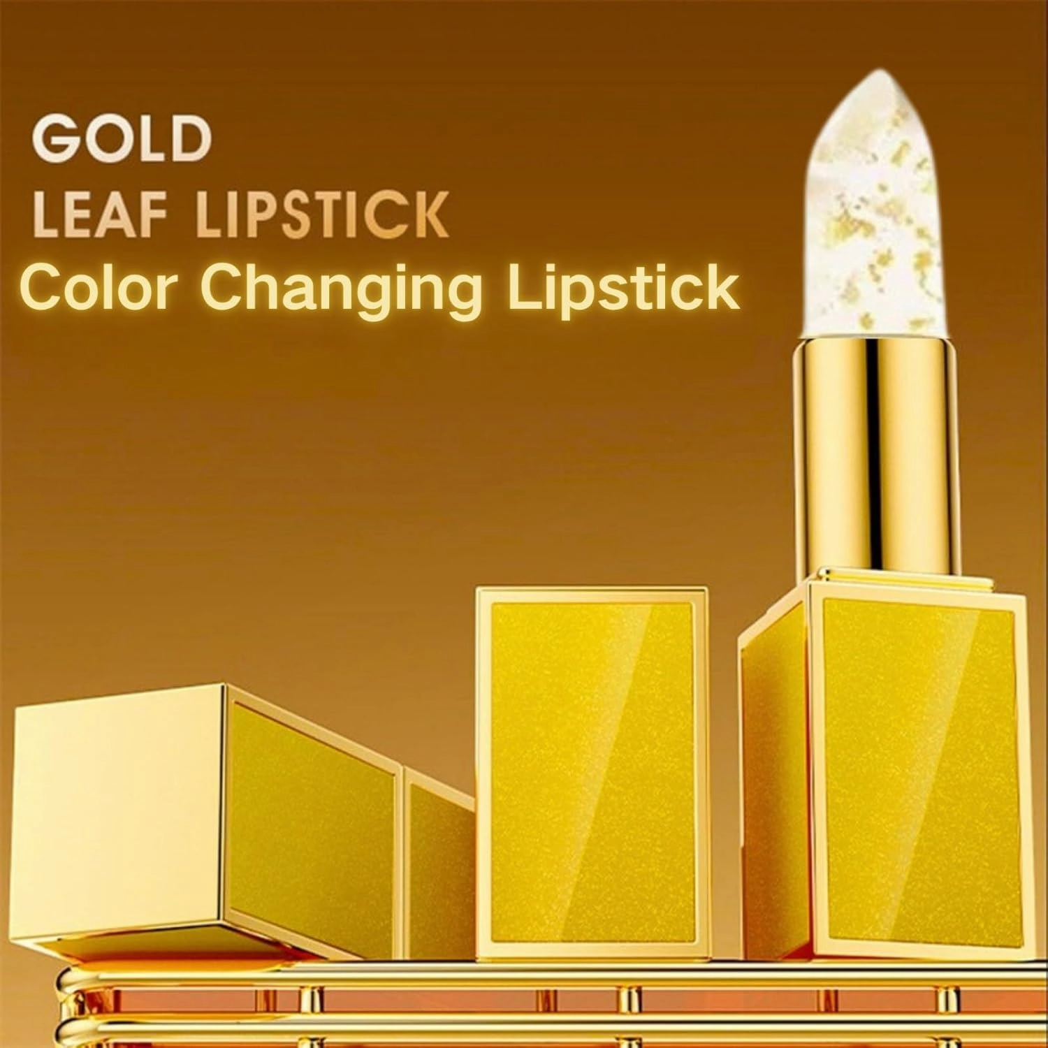 Remainder Lipstick, Hardpointing Color Changing Lipstick, Transferproof Colors Changing Lipsticks, Colors Changing Lipsticks with Gold Flakes (1)