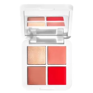 RMS Beauty Glow Quad Mini - Makeup Palette, Cream Highlighter Makeup, Blush Palette, Cheek Lip Tint, Highlight Makeup, Face Palette Makeup All in One