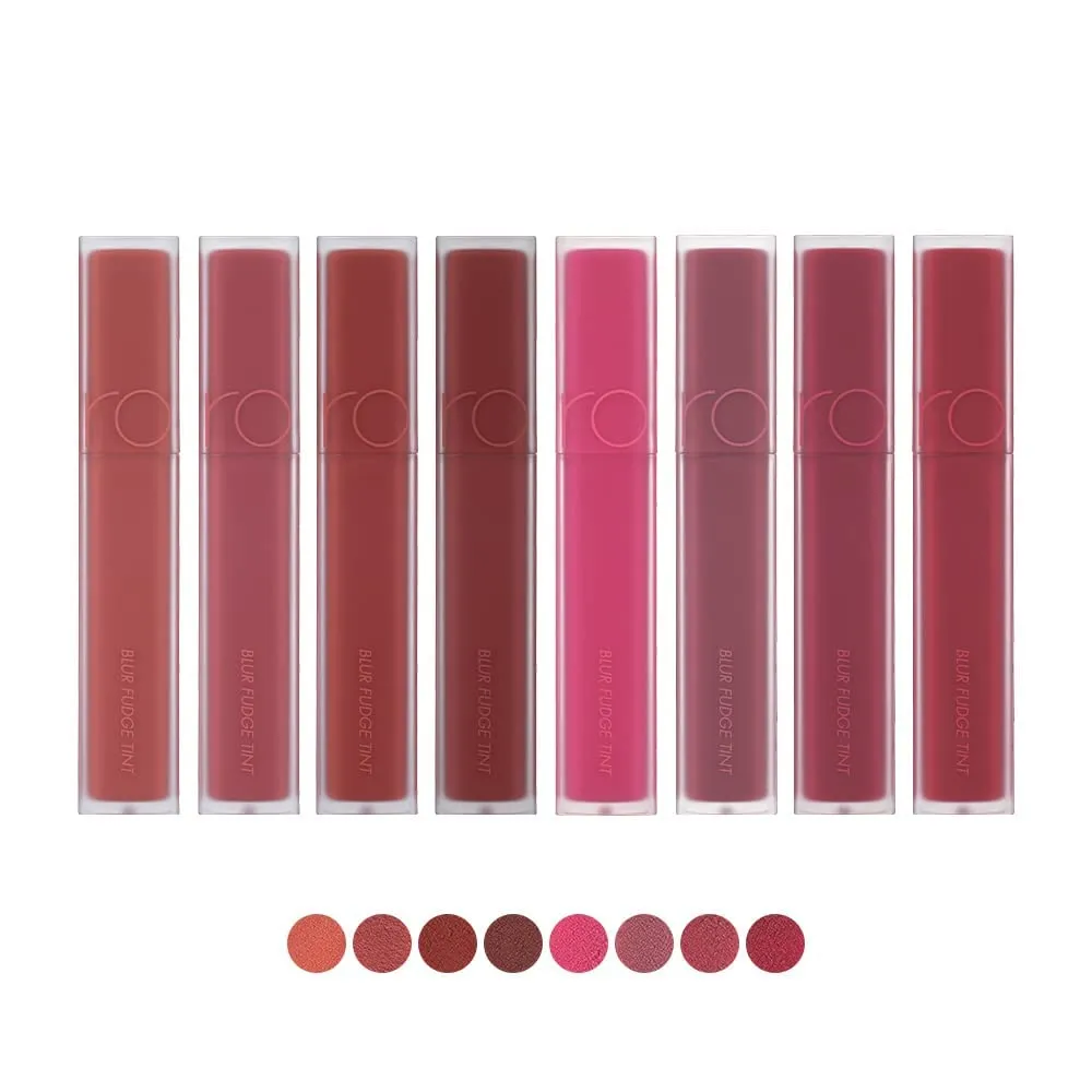 rom&nd BLUR FUDGE TINT | matte lipstick| light weight| cream type| super stay| k-beauty| highly pigment|moisturizing,0.17oz (02 ROSIENTAL)