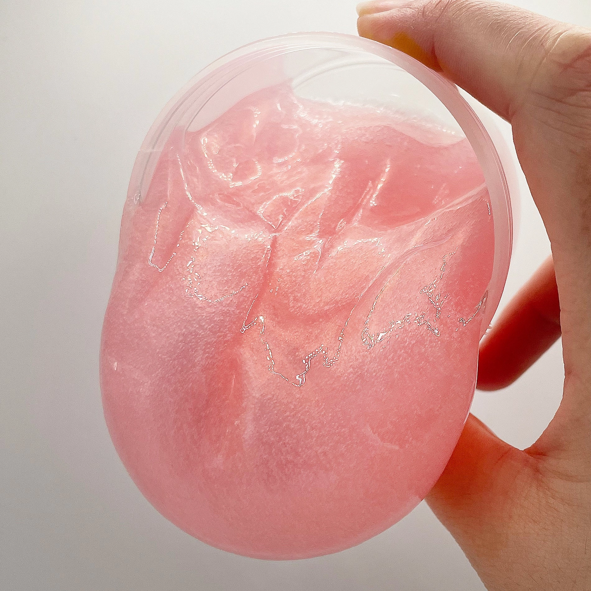 Rose Shimmer Lipgloss - Clear Pigment Slime