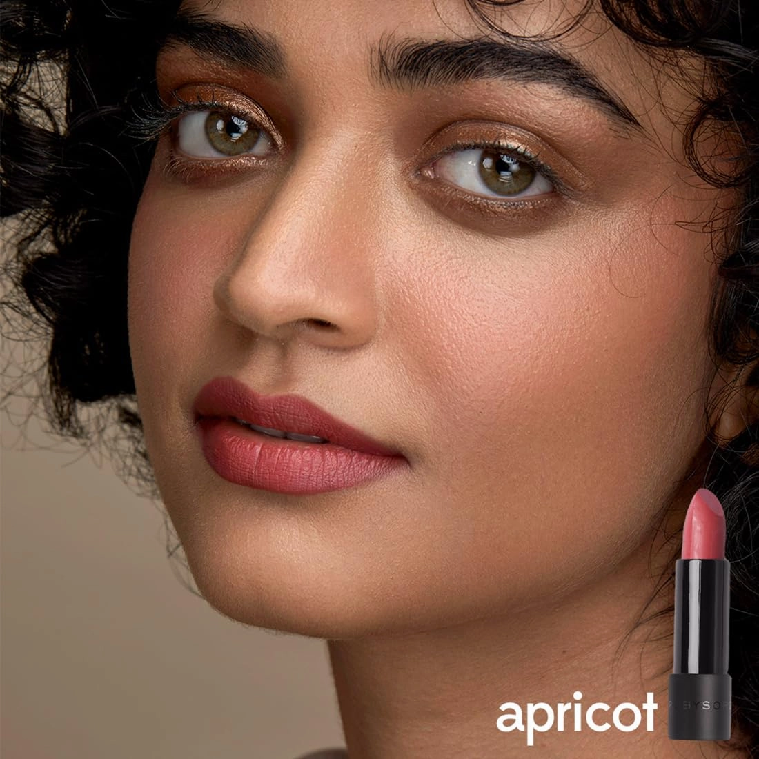 RUBY'S ORGANICS Semi-Matte Lipstick for Women, Hydrating and Highly Pigmented, Moisturizing & Non Drying, Lightweight & Long Lasting Formula, Lip Makeup, Paraben-Free, Apricot, 3.7g