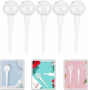 SaditY 20pcs makeup applicator Cosmetic bottles lipstick tube sample holder lip gloss clear lipgloss lip makeup lotion vial lash applicator Lollipop empty bottle pink lip gloss liquid