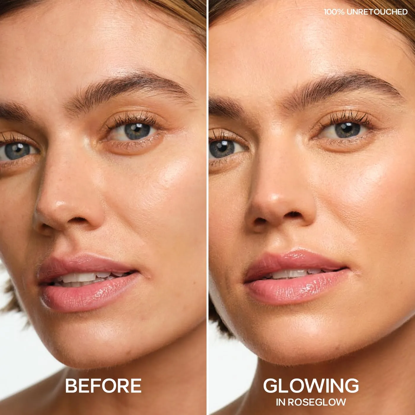 Saie Glowy Super Gel Lightweight Illuminator - Luminizer and Makeup Primer for Glowing Skin - Enriched with Vitamin C   Hydrating Squalane Oil - Roseglow (1 oz)