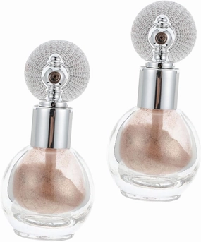 Scented Highlighter Powder Sprayer 2pcs Perfume Bottles Body Highlighter Powder Spray for Face Body Hair