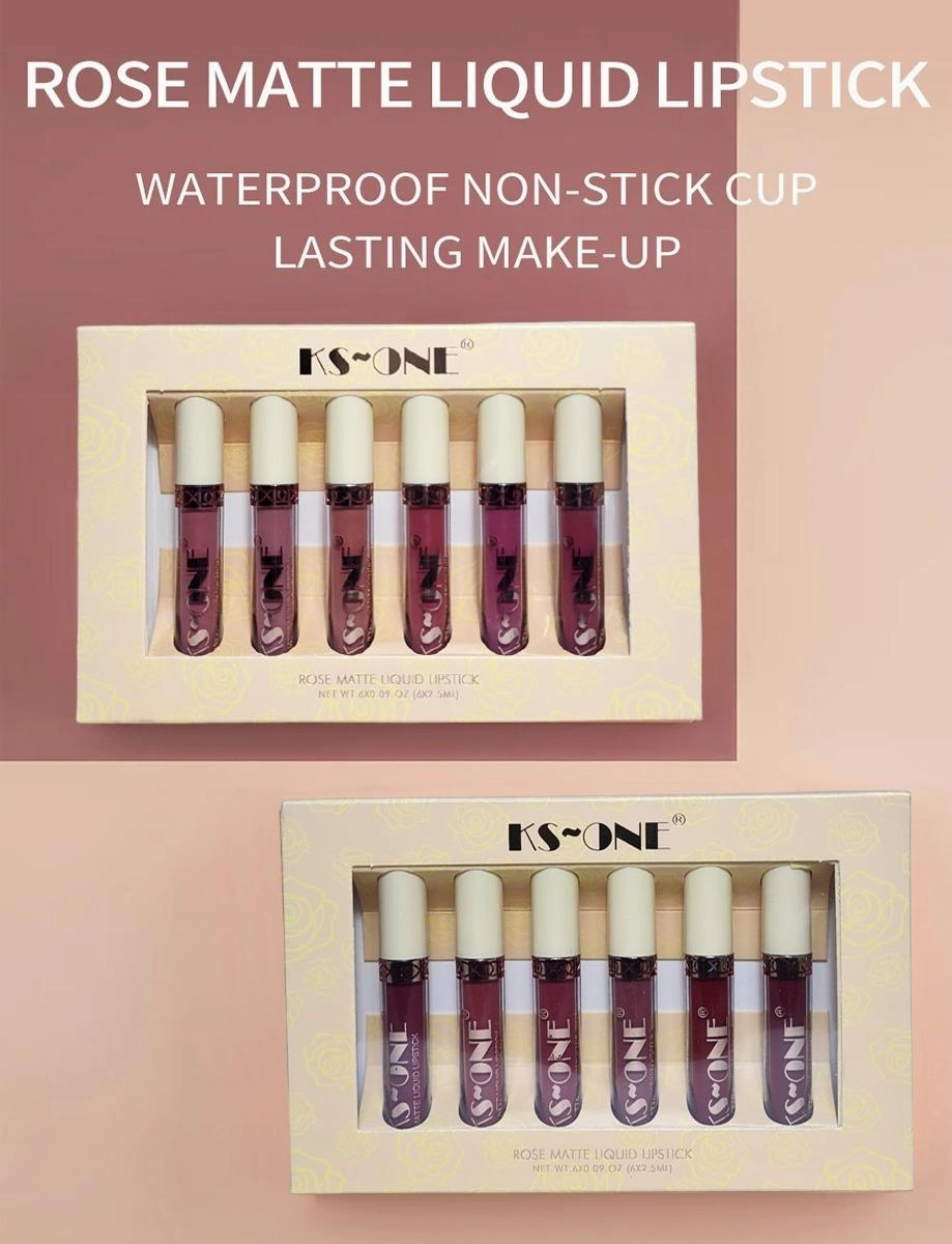 Set Of 6 Matte Liquid Lipstick