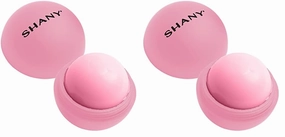 SHANY Lip Balm Sphere - Nourishing Hydrating Lip Balm Lip Care Infused with Shea Butter and Moisturizing Oils to Soothe and Repair Dry and Cracked Lips - Pink (Pack of 2)