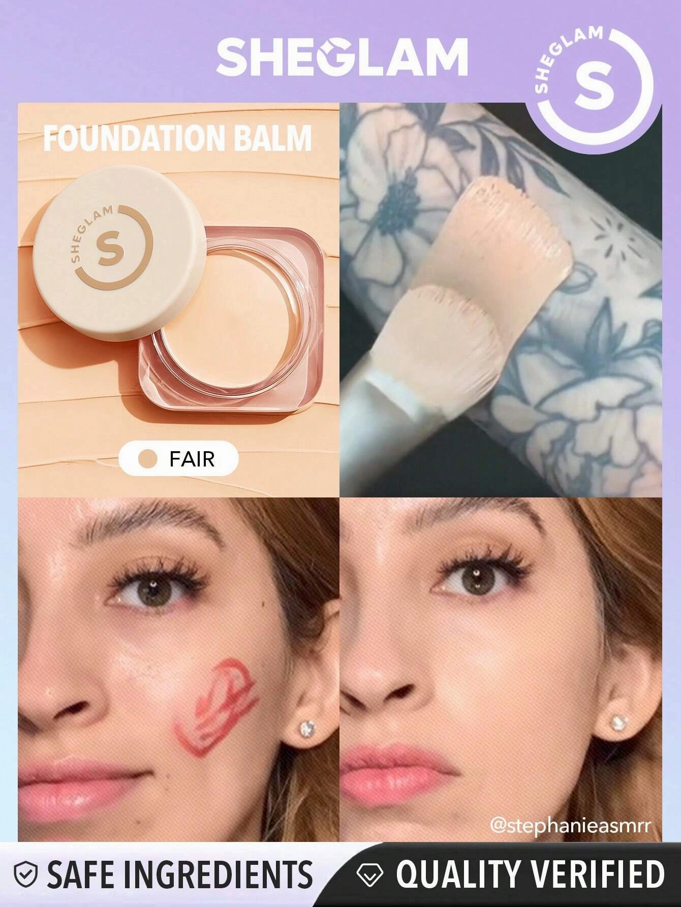 SHEGLAM Skinfluencer Full Coverage Foundation Balm Full size