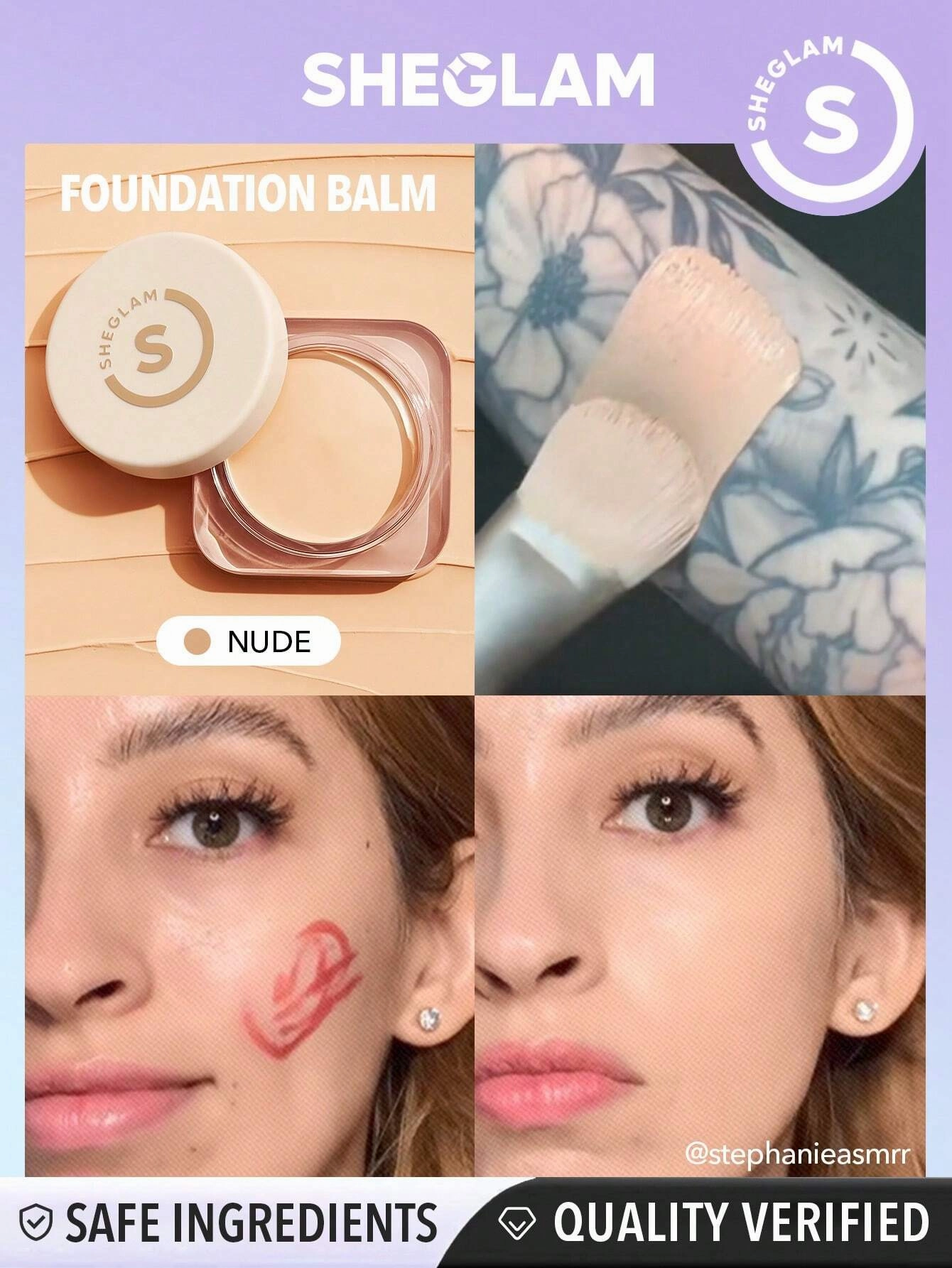 SHEGLAM Skinfluencer Full Coverage Foundation Balm Full size