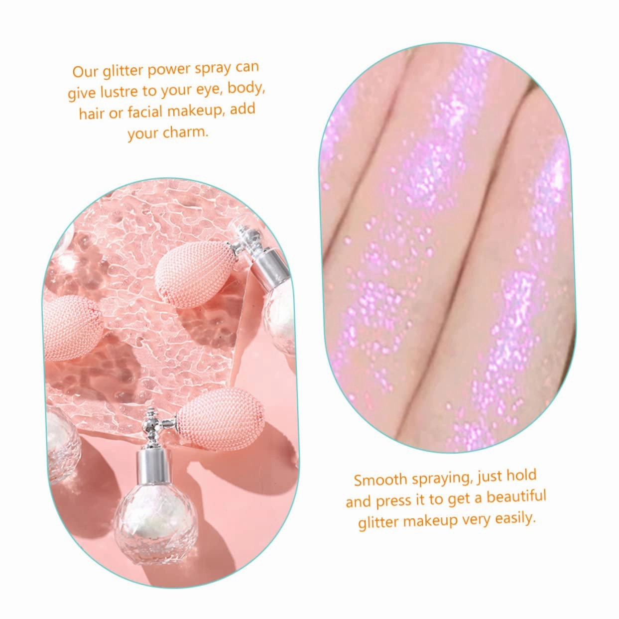 Shimmering Face Highlighter Spray Powder Bulk Extra Fine Glitter Glitter Spray for