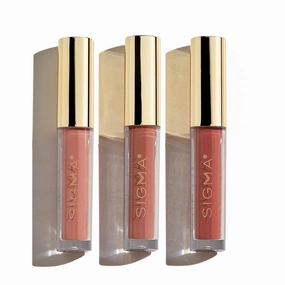 Sigma Beauty Liquid Lipstick Set – Limited-Edition Disney’s Beauty and the Beast Mini Lipstick Set with Rich Pigmentation and NEW Hydrating Formula - Includes 3 Lipsticks in Neutral Shades