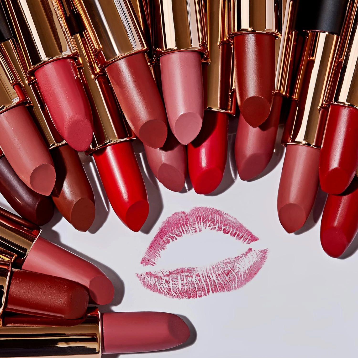 Silk Suede Lipstick for Women - Long-Lasting, Waterproof Lipstick with Hydrating Semi-Matte Finish - Creamy, Cruelty-Free - Highly Pigmented with Mirror - 24-Hour Stay Power (AMBITION)
