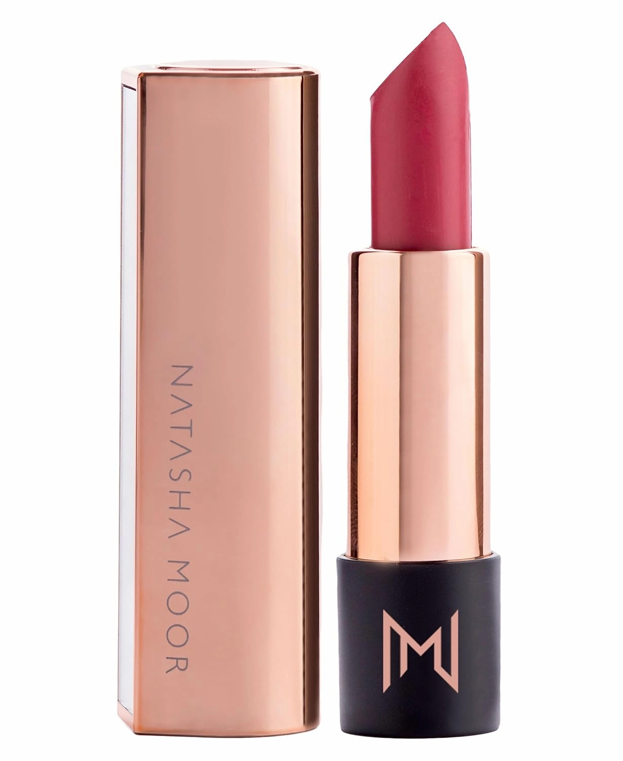 Silk Suede Lipstick for Women - Long-Lasting, Waterproof Lipstick with Hydrating Semi-Matte Finish - Creamy, Cruelty-Free - Highly Pigmented with Mirror - 24-Hour Stay Power (AMBITION)