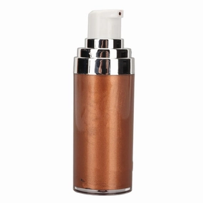 Sonew 20ml 2 Color Optional Body Glitter Lotion, Body Glitter Highlighter Cream for Dating and Party Use, Moisturizing Glitter Setting Spray for Woman Whole Body Makeup (#04 Golden Brown)