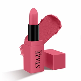 Stazee 9to9 Creme De La Matte Lipstick, Intense Color Payoff, Weightless Silky Formula, Smudgeproof & Transferproof, 12 Hrs Stay, Non-Drying Pigmented Lightweight, 06 Icy Cosmoe - 4.2 g