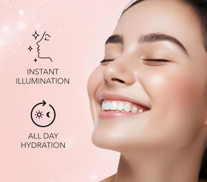 Strobe Cream - 30g | Primer   Highlighter   Moisturizer | Shea Butter & Hyaluronic Acid | Intense Hydration | Flawless Radiant Dewy Skin (Gold)