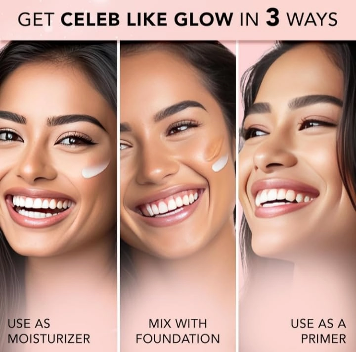 Strobe Cream - 30g | Primer   Highlighter   Moisturizer | Shea Butter & Hyaluronic Acid | Intense Hydration | Flawless Radiant Dewy Skin (Gold)