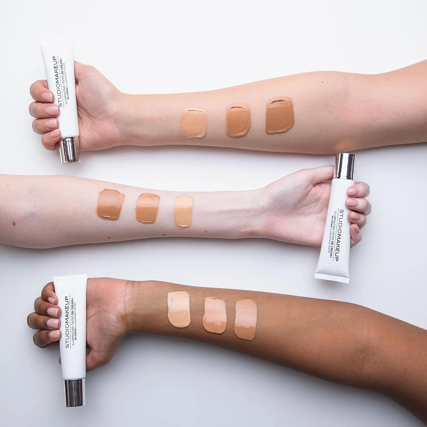 StudioMakeup Illuminating Tinted BB Cream – 1 fl oz / 30 mL Light to Medium Coverage BB Cream Foundation - Lightweight Foundation with Hydrating and Illuminating Hyaluronic Acid - For All Skin Types