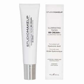 StudioMakeup Illuminating Tinted BB Cream – 1 fl oz / 30 mL Light to Medium Coverage BB Cream Foundation - Lightweight Foundation with Hydrating and Illuminating Hyaluronic Acid - For All Skin Types