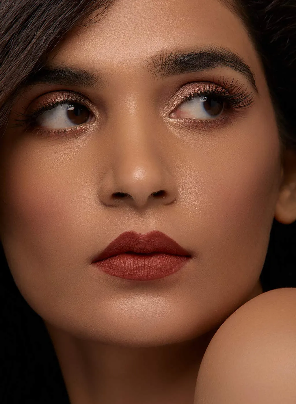 SUGAR Cosmetics Matte As Hell Crayon Lipstick With Free Sharpner, Long Lasting Matte Lip Crayon - 08 Jackie Brown (Reddish Brown), 2.8 g