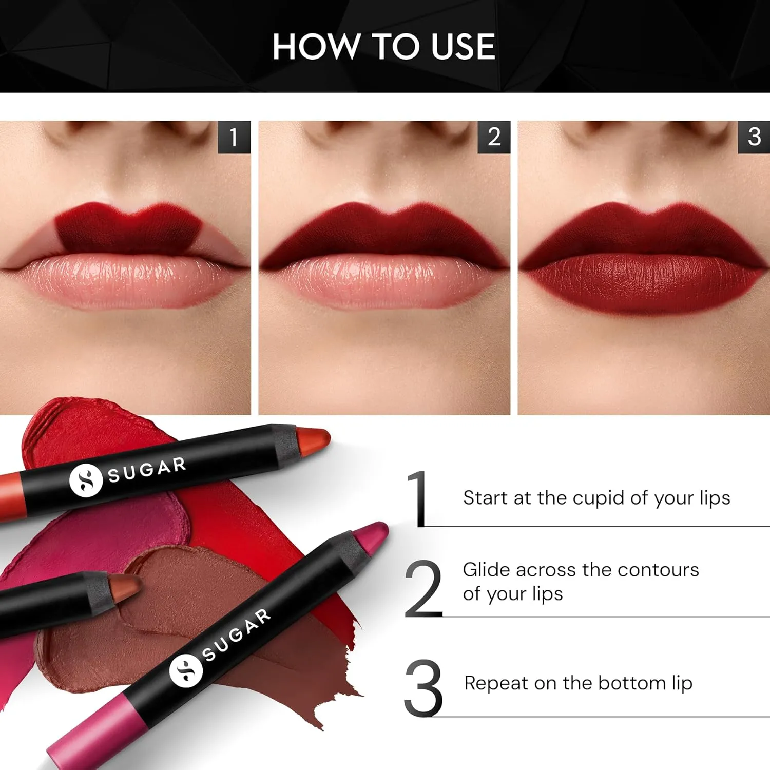 SUGAR Cosmetics Matte As Hell Crayon Lipstick22 Donna Pinciotti (Magenta Pink) Highly pigmented, Creamy Texture, Long lasting Matte Finish