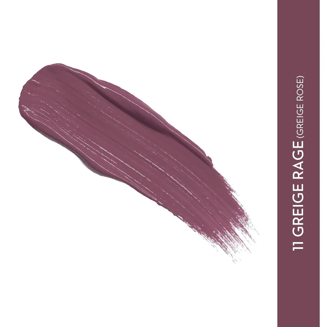 SUGAR Smudge Me Not Liquid Lipstick - 11 Greige Rage (Greige Rose) Intensely Pigmented Liquid Matte Finish, Longwearing Formula, Smudgeproof