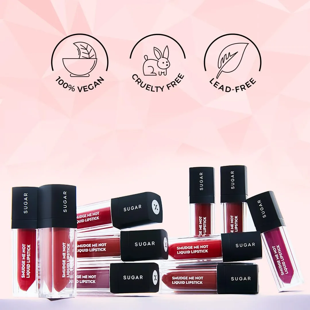 SUGAR Smudge Me Not Liquid Lipstick - 11 Greige Rage (Greige Rose) Intensely Pigmented Liquid Matte Finish, Longwearing Formula, Smudgeproof