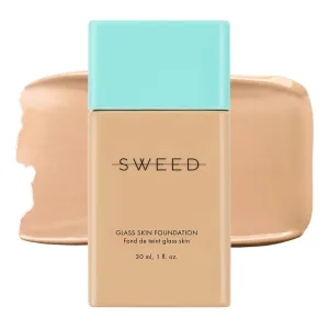 SWEED - Glass Skin Foundation | Long-Lasting Fluid Formula | Hydrate, Moisturize, Lift, Plump, Protect | Vegan, Cruelty-Free, Clean Beauty (07 MEDIUM LIGHT N/W)