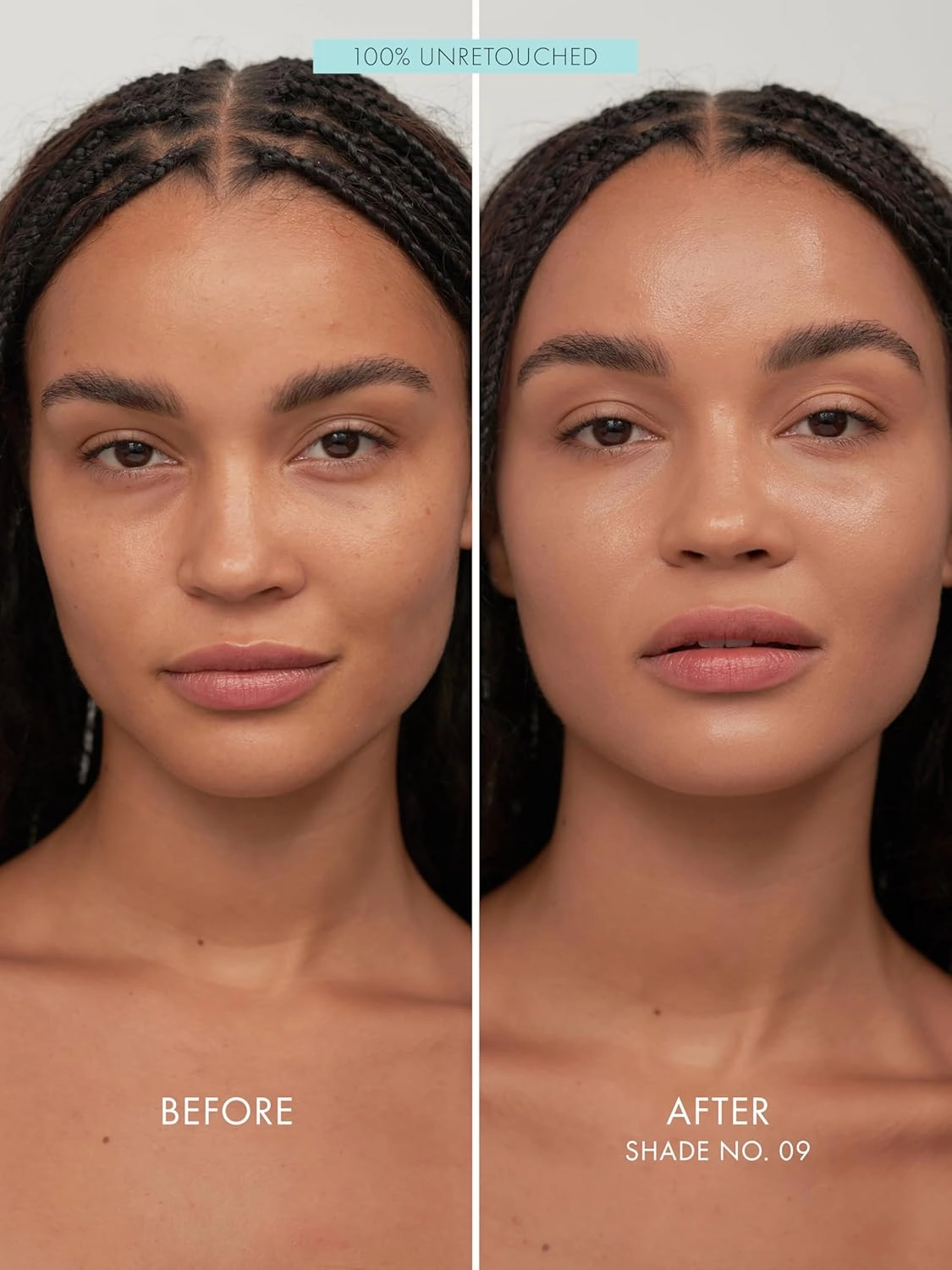 SWEED - Glass Skin Foundation | Long-Lasting Fluid Formula | Hydrate, Moisturize, Lift, Plump, Protect | Vegan, Cruelty-Free, Clean Beauty (09 MEDIUM N)