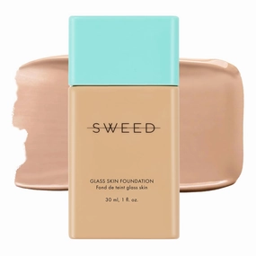 SWEED - Glass Skin Foundation | Long-Lasting Fluid Formula | Hydrate, Moisturize, Lift, Plump, Protect | Vegan, Cruelty-Free, Clean Beauty (09 MEDIUM N)