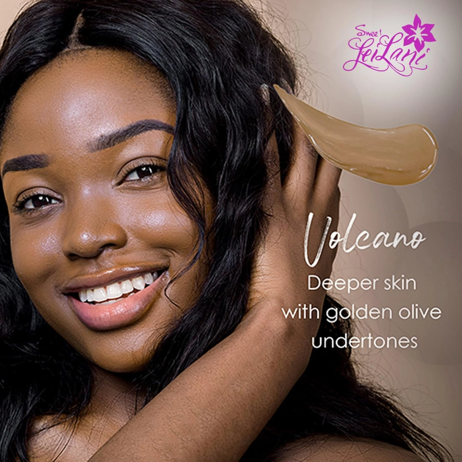 Sweet LeiLani Liquid Foundation, Waterproof Full Coverage Foundation Vegan, Cruelty-Free, 3 in 1 Makeup Foundation Liquid. No Parabens, Gluten, Fragrance (Volcano)- 1 oz