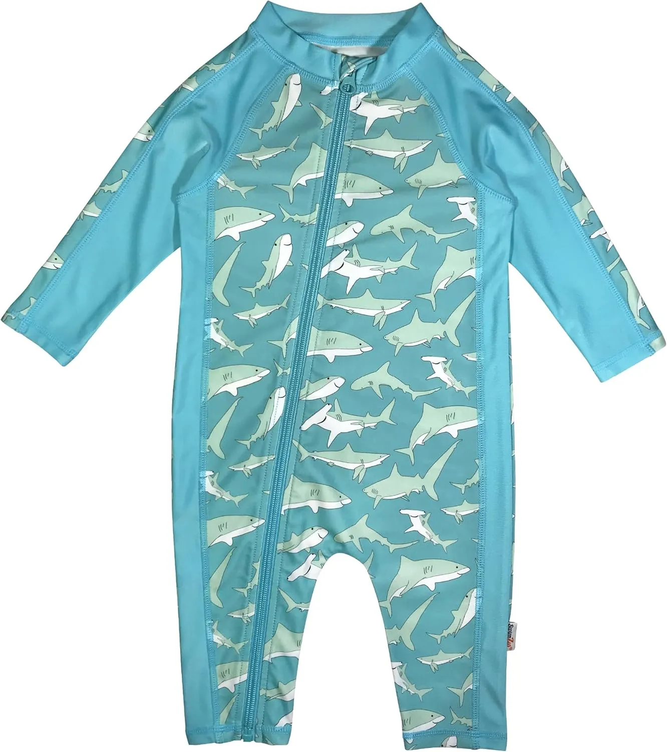 SwimZip Boys' Long-Sleeve UPF 50  Swimsuit for Baby, Toddler, & Little Boys