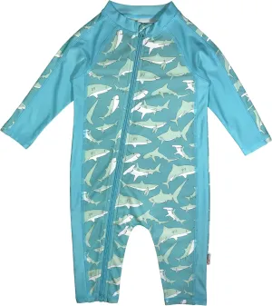 SwimZip Boys' Long-Sleeve UPF 50  Swimsuit for Baby, Toddler, & Little Boys