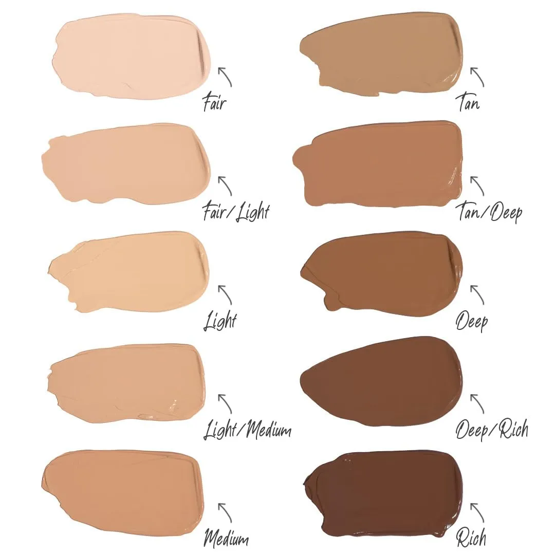 T.C.E This Covers Everything Super Coverage Serum Makeup with Peptides (Fair, One Size)