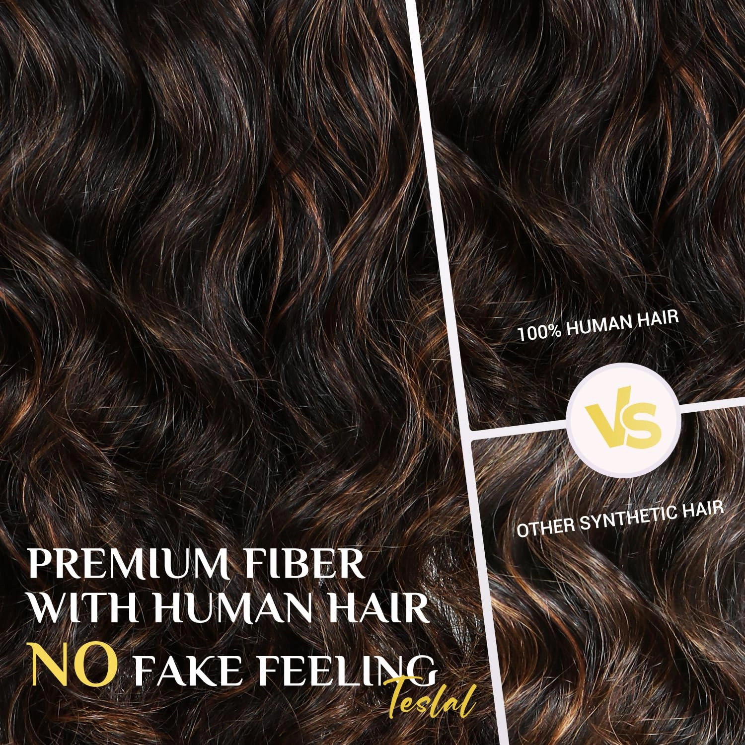 TESLAL P1B/30 Highlight Wear and Go Glueless Pre Cut Lace Body Wave 6X6 HD Lace Wig Premium Fiber Hair and Human Hair Blend Wig By Crafted Technology 260% Density 28 Inch