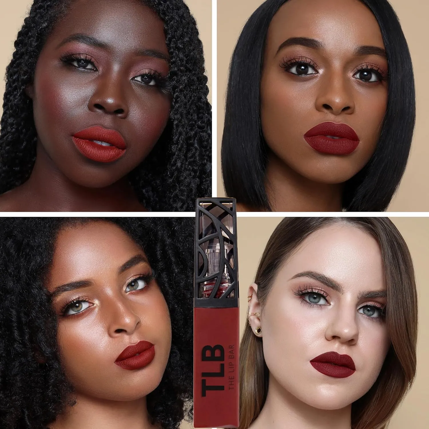 The Lip Bar - Nonstop Liquid Matte Lipstick, Brickhouse (Soft Brown) - High Pigment - One Swipe - Long Lasting - Jojoba Oil & Vitamin E - Vegan & Cruelty Free - Makeup & Cosmetics - .24 fl oz