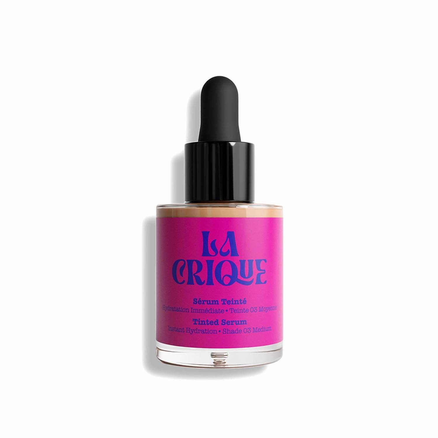 Tinted Serum - Hydrating Face Serum with Hyaluronic Acid - Skin Tint - Lightweight Foundation for Skin Glow - 99% Natural Ingredients - Vegan Makeup & Skincare - 1.0 Fl Oz – 03 Medium