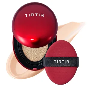 TIRTIR Mask Fit Red Cushion Foundation | Full coverage, Weightless, Skin fit, Satin Glow Finish, Korean Makeup, beauty, Tattoo cover up, Buildable (#17C Porcelain, 0.63 Fl Oz)