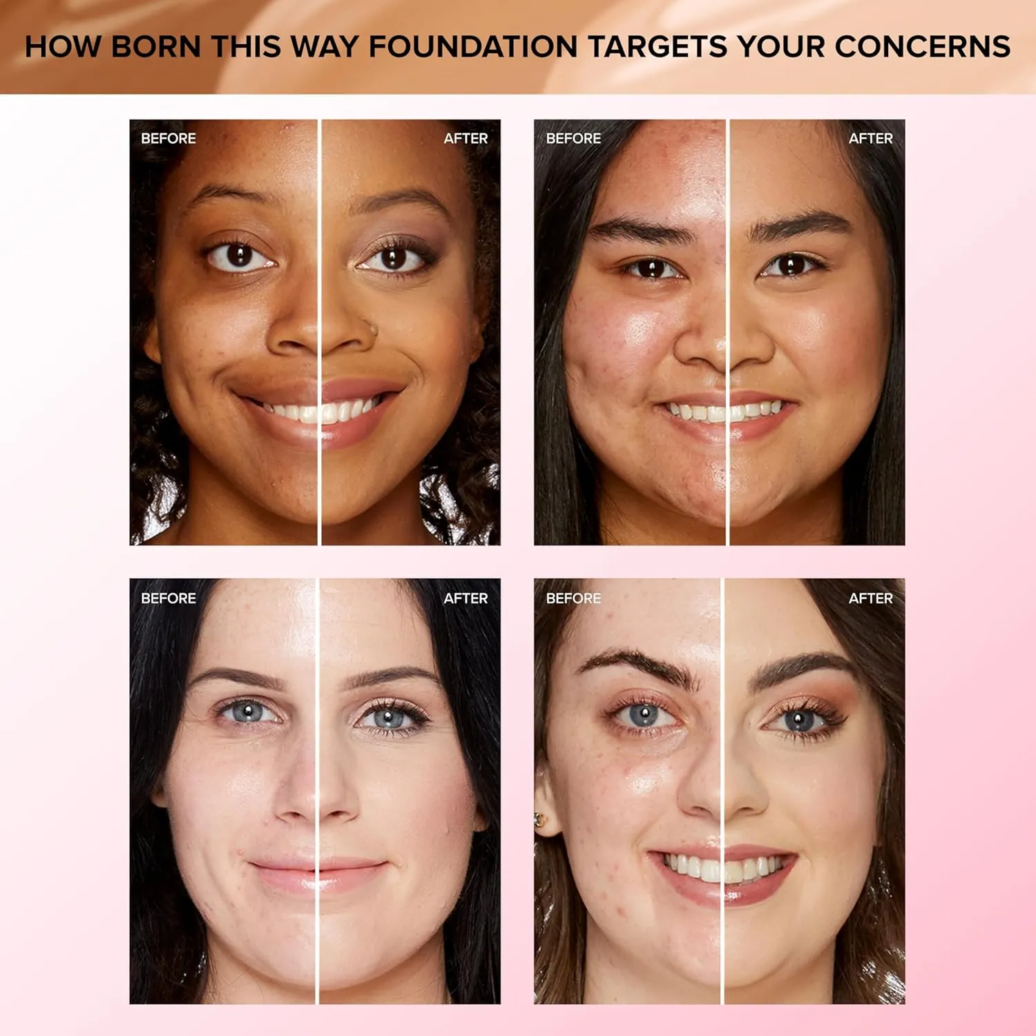 Too Faced Born This Way Natural Finish Longwear Liquid Foundation | Medium-To-Full Coverage | Hydrating   Oil Free